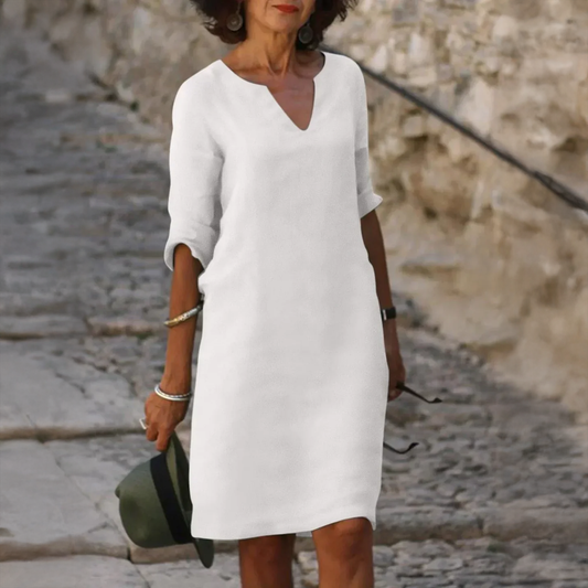 Josephine™ | Elegant V-Neck Dress