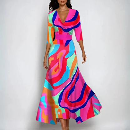 Joana™ | Floral Wrap Maxi Dress