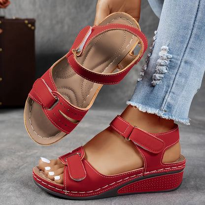 Nora Velcro Wedge Sandal