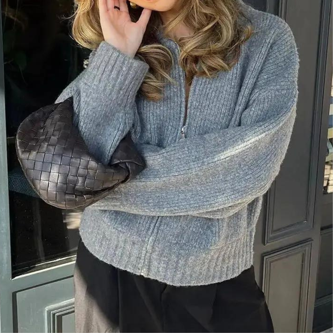Ava Zip Cardigan