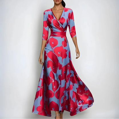 Joana™ | Floral Wrap Maxi Dress