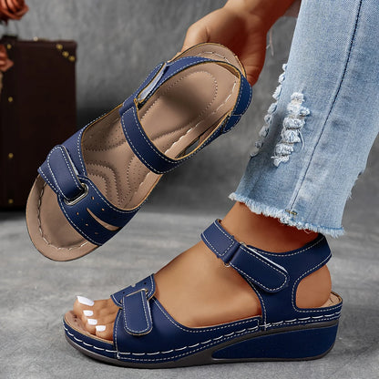 Nora Velcro Wedge Sandal