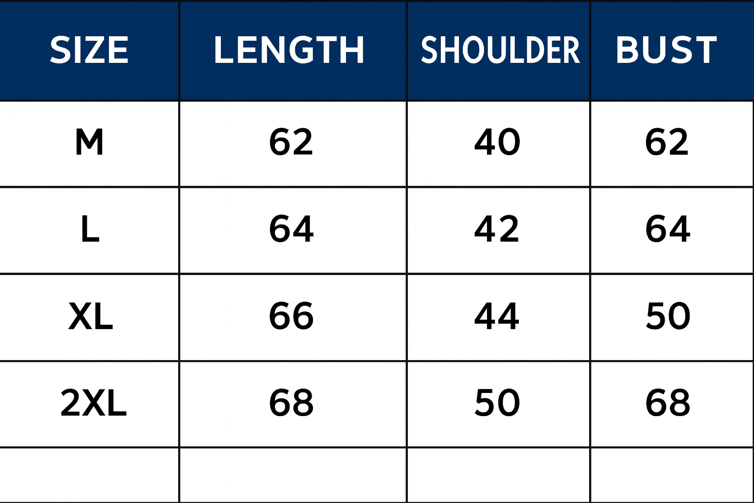 Size chart for Monte Carlo | Cashmere turtleneck