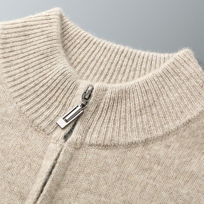 Mason™ | Refined Wool Zip Cardigan