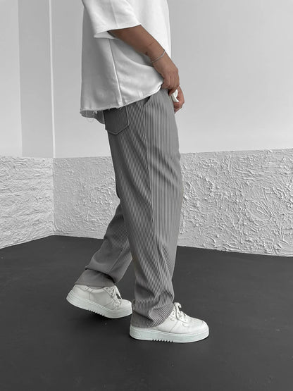 Ribbed Relaxed Fit Trousers