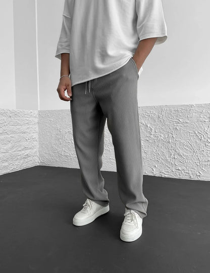 Ribbed Relaxed Fit Trousers
