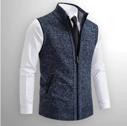 Harrison|Full zip sweater vest