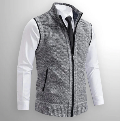 Harrison|Full zip sweater vest