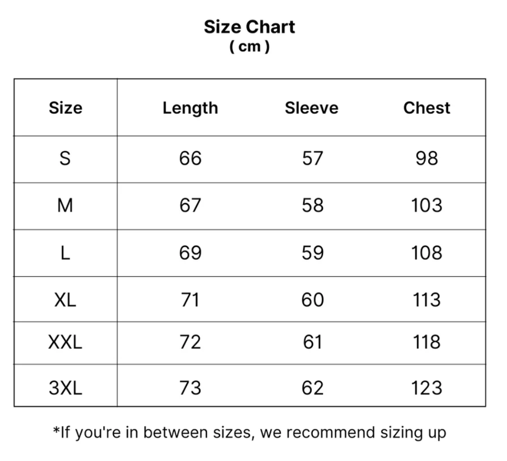 Size chart for Mason™ | Refined Wool Zip Cardigan