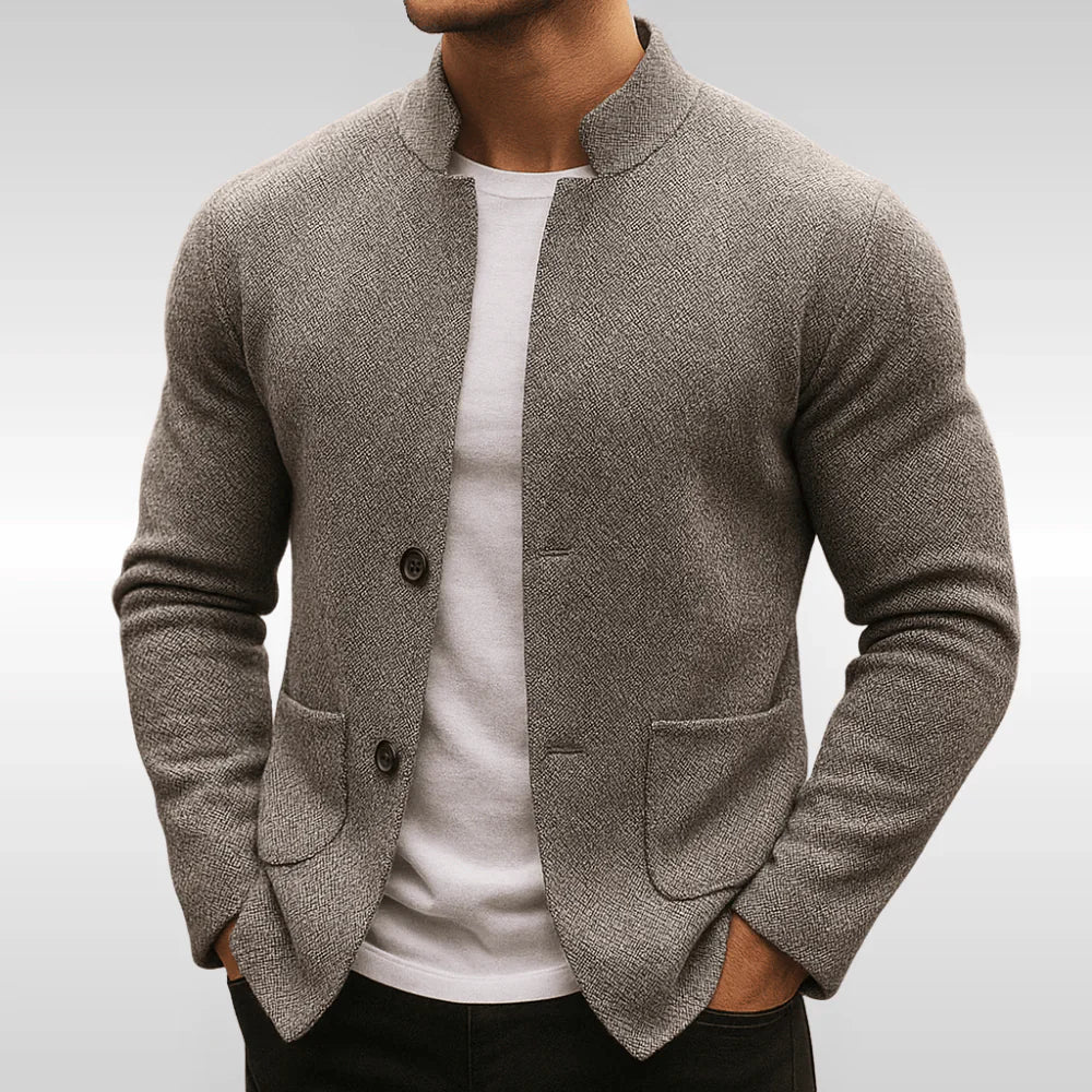 Troydan Casual Knit Blazer