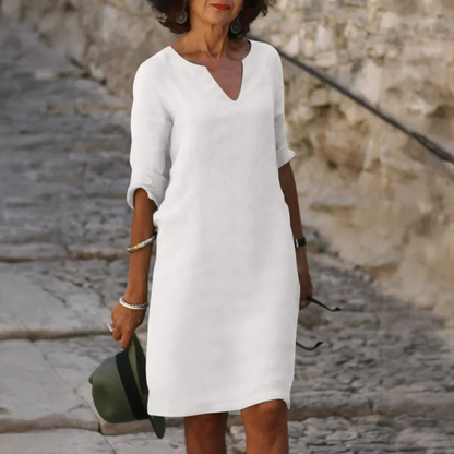Josephine™ | Elegant V-Neck Dress