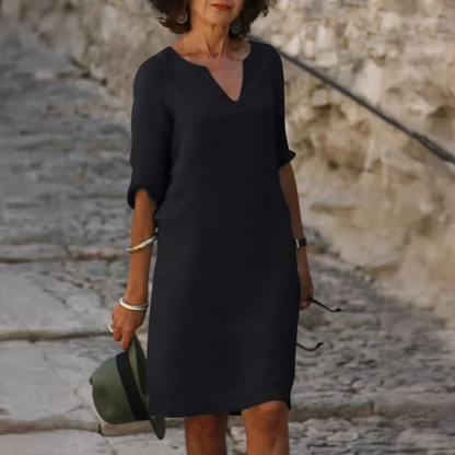 Josephine™ | Elegant V-Neck Dress
