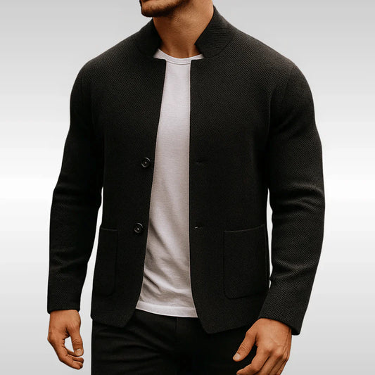 Troydan Casual Knit Blazer