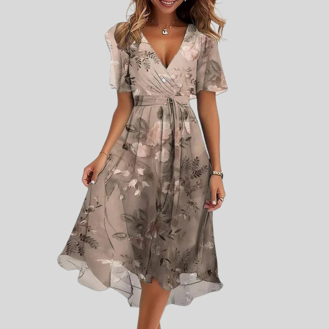 Ivy Floral Midi Dress
